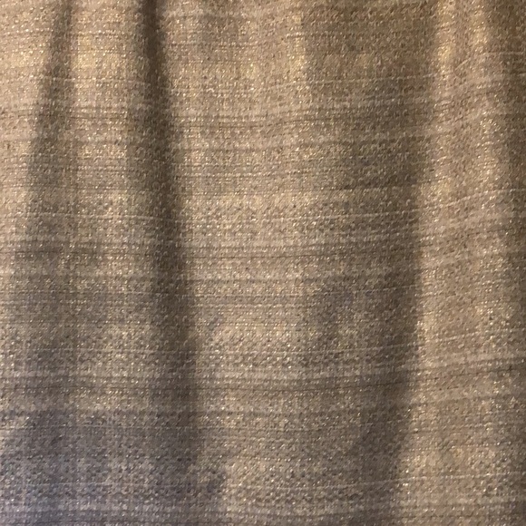 ANN TAYLOR PETITES TWEED SILVER&GOLD  PENCIL-SKIRT SZ 8P. LINED.GREAT CONDITION - Picture 2 of 7